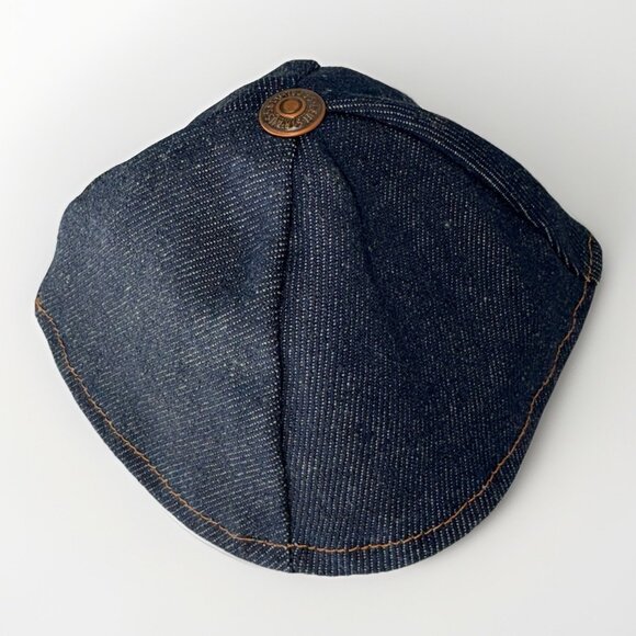 Rare Vintage Levi's Denim Yarmulke Limited Production 1980 Jewish Kippa Judaica - Picture 5 of 12